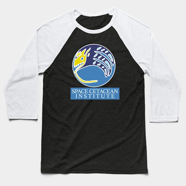 Space Cetacean Institute Baseball T-Shirt by wanderlust untapped